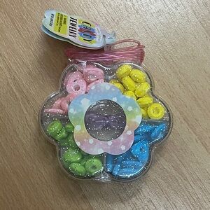 Candy jewelry kit with w plastic strings